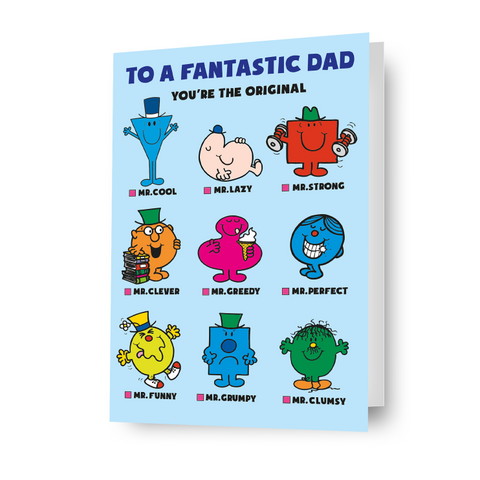 Mr Men & Little Miss Dad Birthday Card