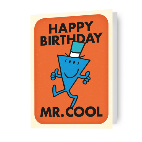 Mr Men & Little Miss Mr Cool verjaardagskaart