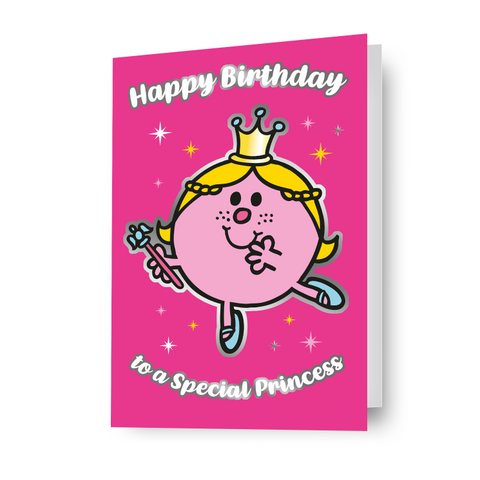 Mr Men & Little Miss Princess Birthday Card