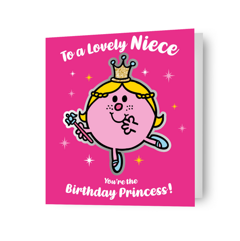 Mr Men & Little Miss Princess 'Niece' Birthday Card