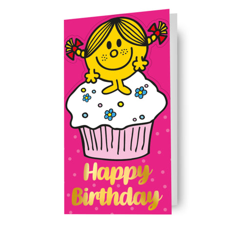 Mr Men & Little Miss Sunshine Cupcake Birthday Card