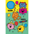 Mr Men & Little Miss Age Sticker Birthday Card