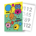 Mr Men & Little Miss Age Sticker Birthday Card
