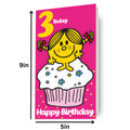 Mr Men & Little Miss Age 3 Birthday Card