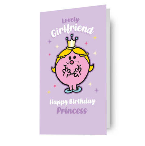 Mr Men & Little Miss 'Lovely Girlfriend' Birthday Card