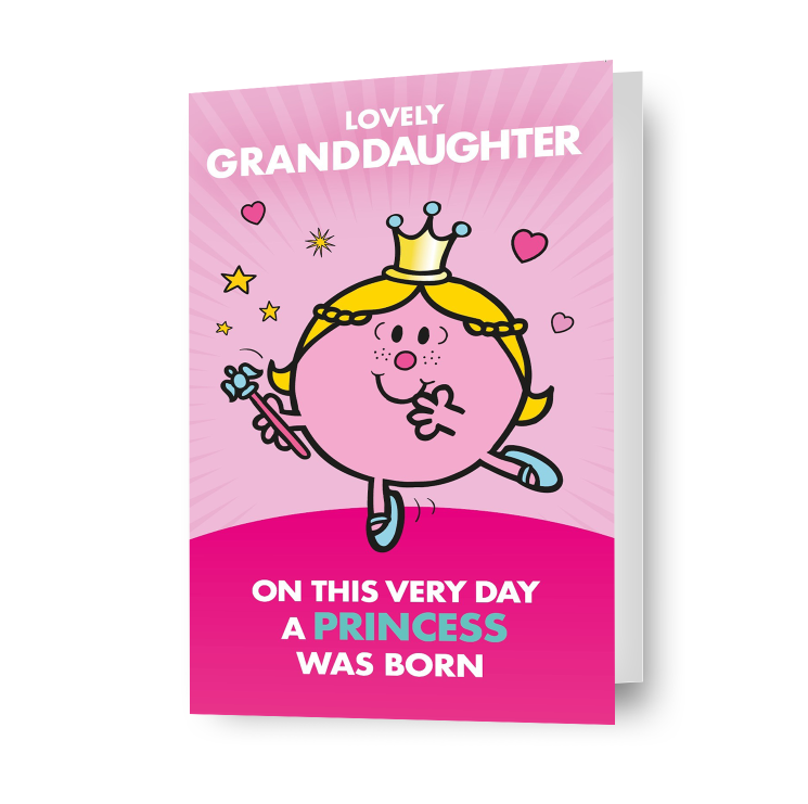 Mr Men & Little Miss 'Granddaughter' Birthday Card