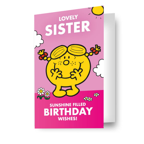 Mr Men & Little Miss Sister Birthday Card