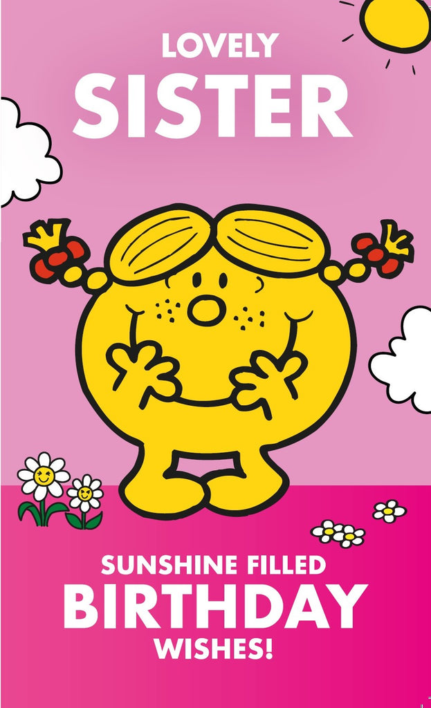 Mr Men & Little Miss Sister Birthday Card