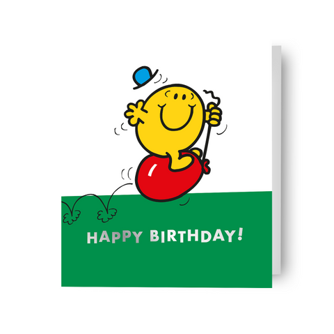 Mr Men & Little Miss Mr Happy Birthday Card