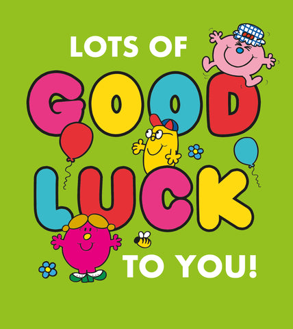 Mr Men & Little Miss Good Luck Card