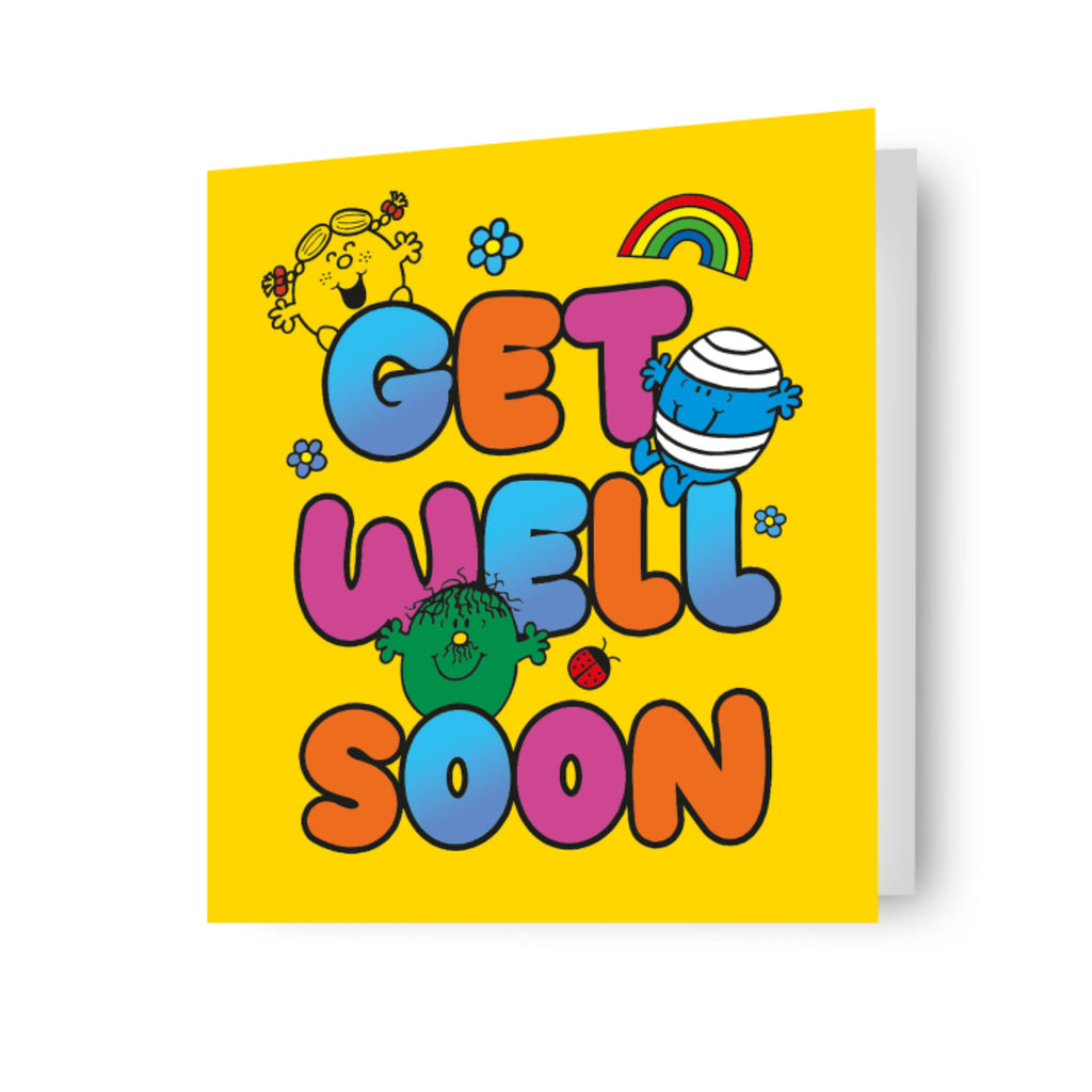 Mr Men & Little Miss Get Well Soon Card