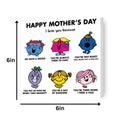 Mr. Men & Little Miss 'I Love You Because' Mother's Day card