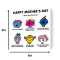 Mr Men & Little Miss 'I Love You Because' Mother's Day card