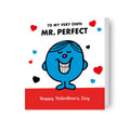 Mr Men & Little Miss Valentine's Day Card Mr Perfect