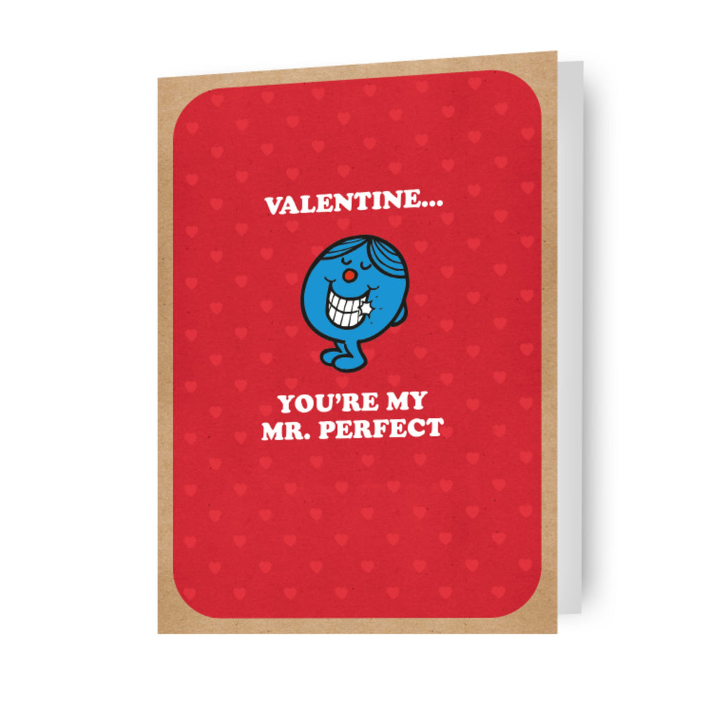 Valentijnskaart Mr Men & Little Miss 'Mr Perfect'