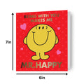Mr Men & Little Miss 'Mr. Happy' Valentine's Day Card