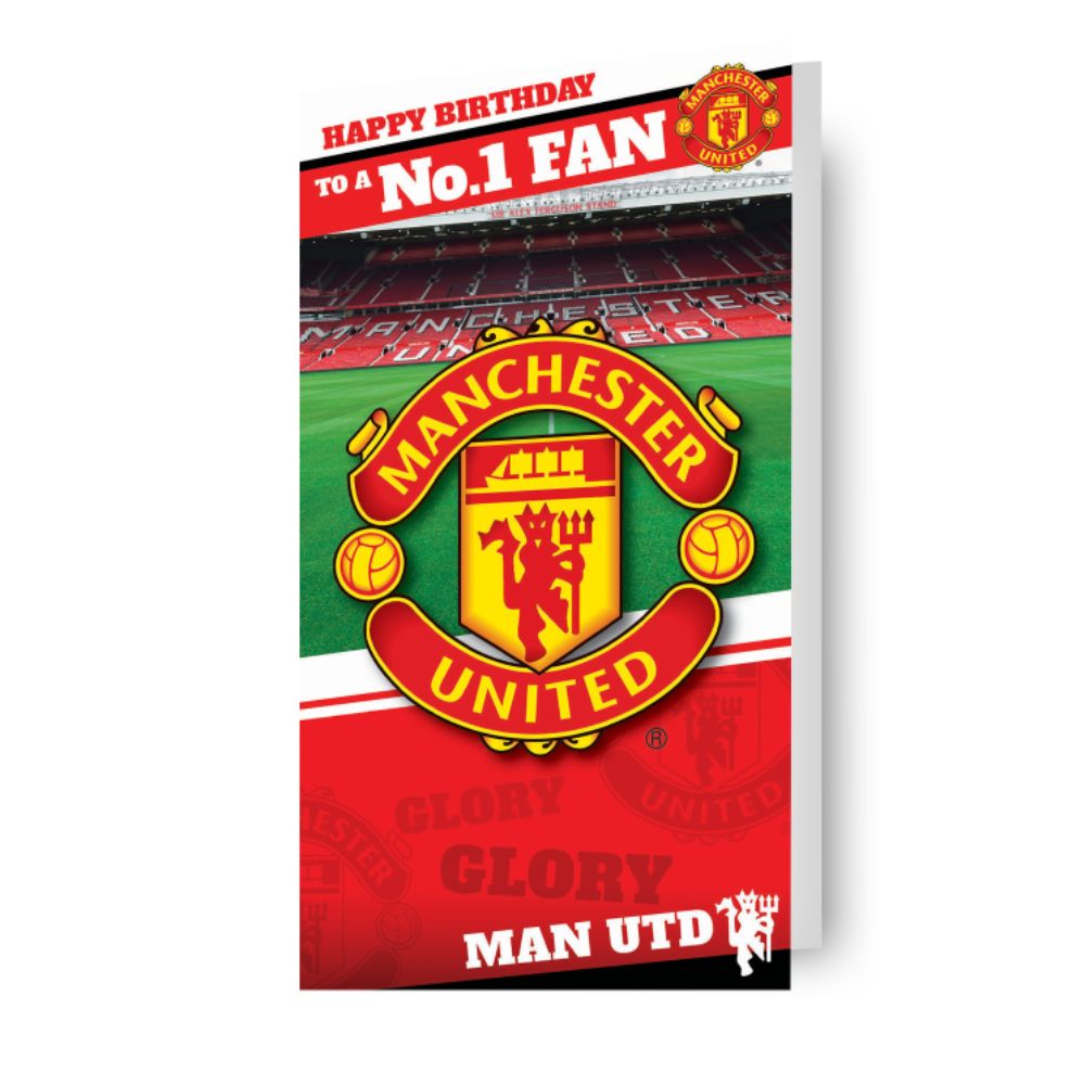 Manchester United FC 'No.1 Fan' Birthday Card