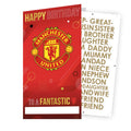 Manchester United FC Personalise Birthday Card With Sticker Sheet