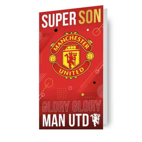 Manchester United FC Son Birthday Card