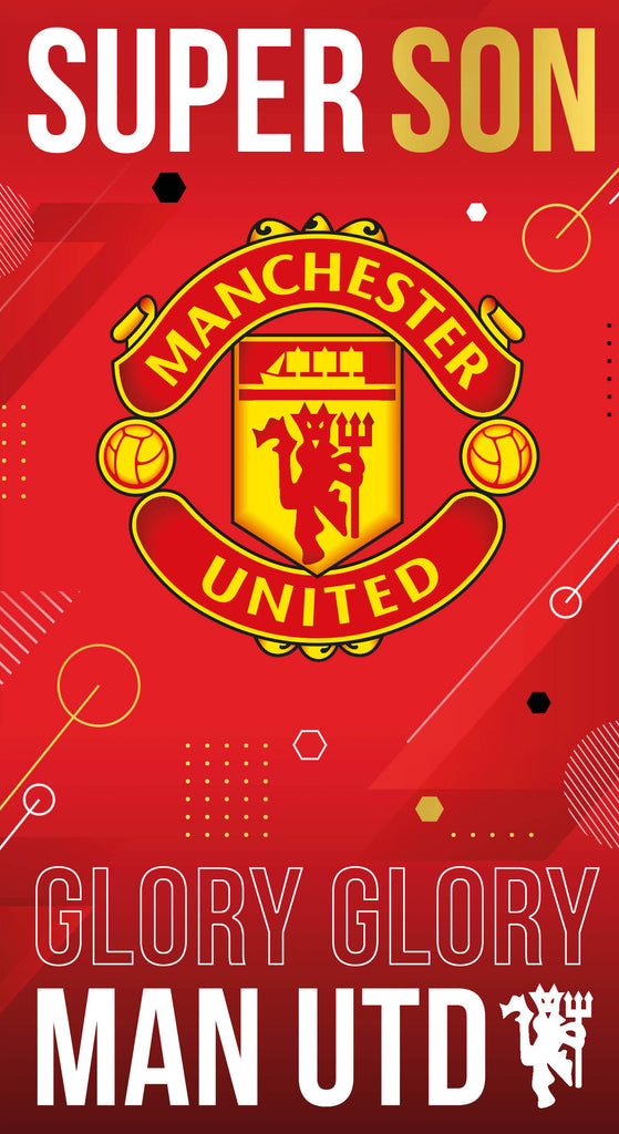 Manchester United FC Son Birthday Card