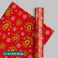 Manchester United FC Christmas 3m Roll Wrapping Paper - 3 Pack Bundle