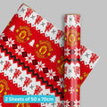 Manchester United FC Christmas Wrap 2 Sheet 2 Tag