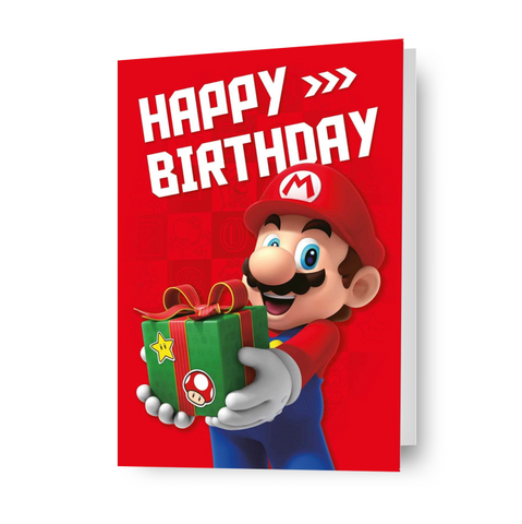 Super Mario 'Happy Birthday'-kaart