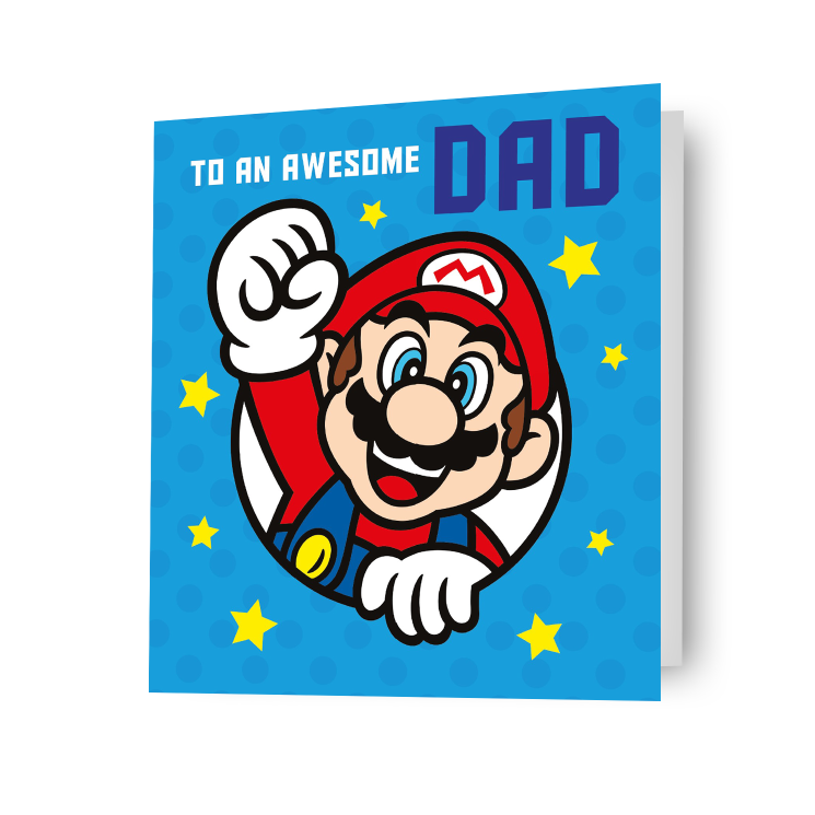 Super Mario 'Dad' Birthday Card