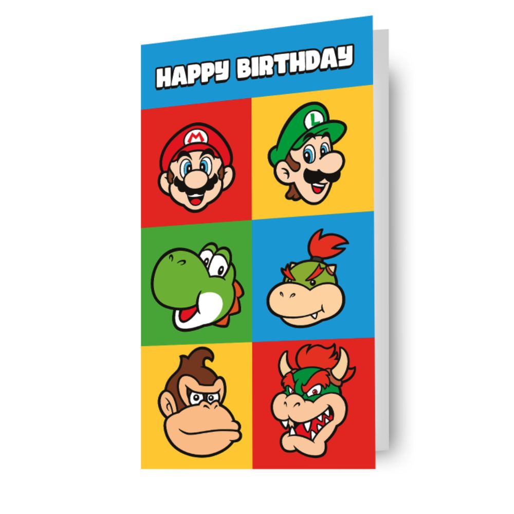 Super Mario Birthday Card