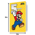 Super Mario Age 5 Birthday Card