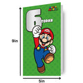 Super Mario Age 6 Birthday Card