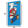 Super Mario Age 7 Birthday Card