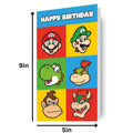 Super Mario Sticker Birthday Card