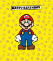 Super Mario Birthday Card