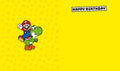 Super Mario Birthday Card