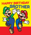 Super Mario Brother Birthday Card
