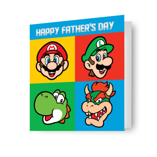 Super Mario Father's Day Card