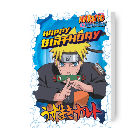 Naruto Shippuden 'Happy Birthday'-kaart