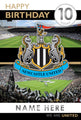 Newcastle United FC Birthday Card, Personalise with Sticker Sheet