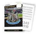 Newcastle United FC Personalise Birthday Card With Sticker Sheet