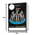 Newcastle United FC Personalise Birthday Card With Sticker Sheet