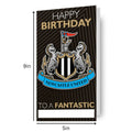 Newcastle United FC Birthday Card Personalise With Sticker Sheet