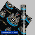Newcastle United FC 4 Sheets & 4 Tags Gift Wrap