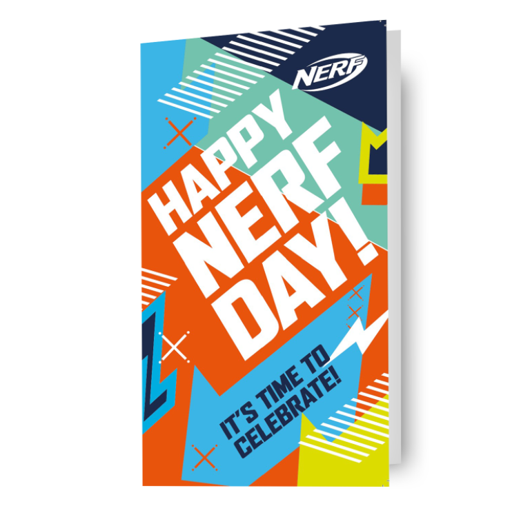 Nerf 'Happy Birthday' Card