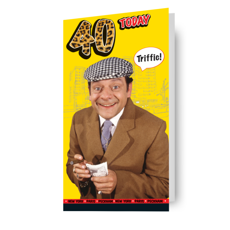 Solo Fools and Horses Happy 40th Birthday Card