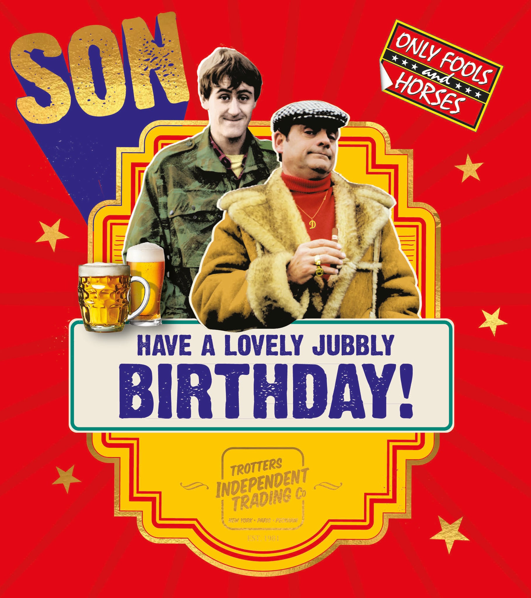 Funny Birthday Card Del Boy Only Fools And Horses It S Your Birthday Have A Lovely Jubbly D