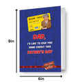 Only Fools & Horses 'Bank Of Dad' Father's Day Card