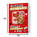 Only Fools And Horses 'Triffic Husband' Valentine's Day Card with Detachable Coaster