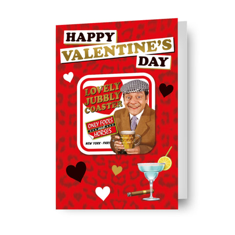 Only Fools And Horses Valentine's Day Card with Detachable Coaster