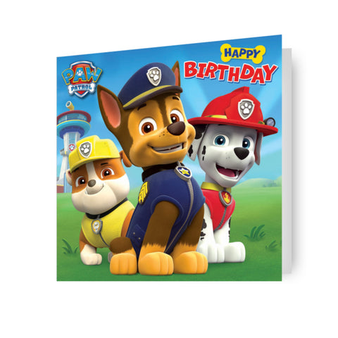 Paw Patrol Birthday Card